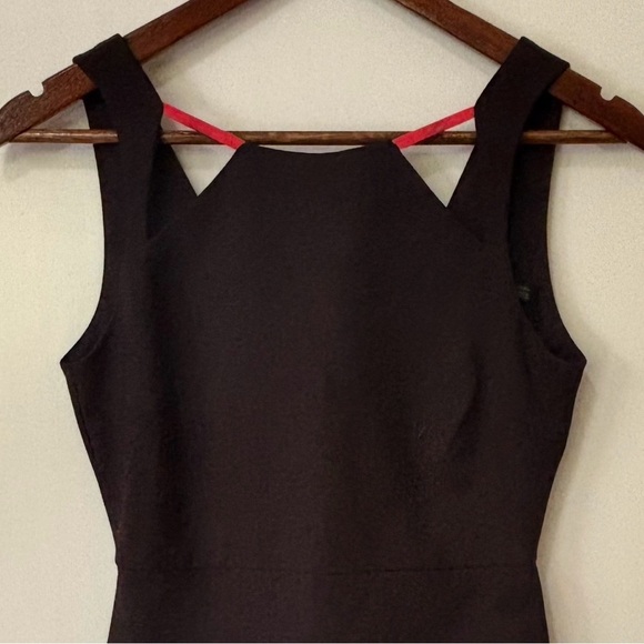 Zara| Trafaluc Black Backless Sleeveless MiniDress w/Hot Pink Accents Sz S - Picture 2 of 6